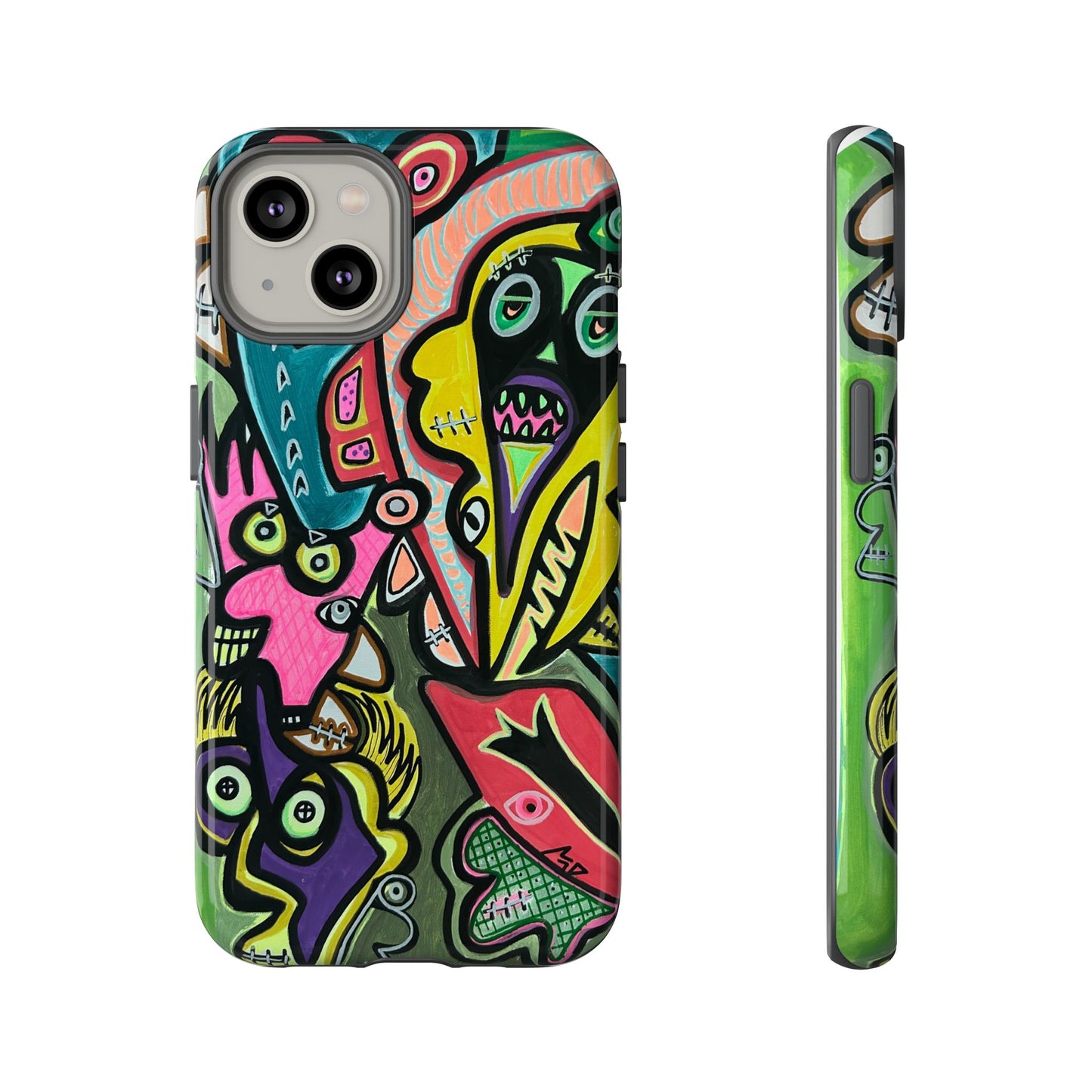 CONCERT  Abstract Graffiti Phone Case — Colorful Street Art Tough Cases