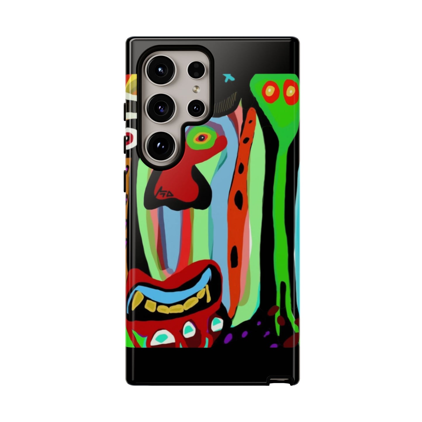 CRAZY.   Tribal Face Phone Case — Colorful Modern Art iPhone Cover