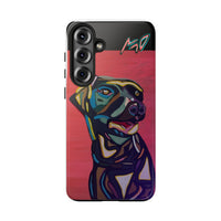 Colorful Pit LABRADOR Tough Phone Case — Vibrant Pop Art Dog Design