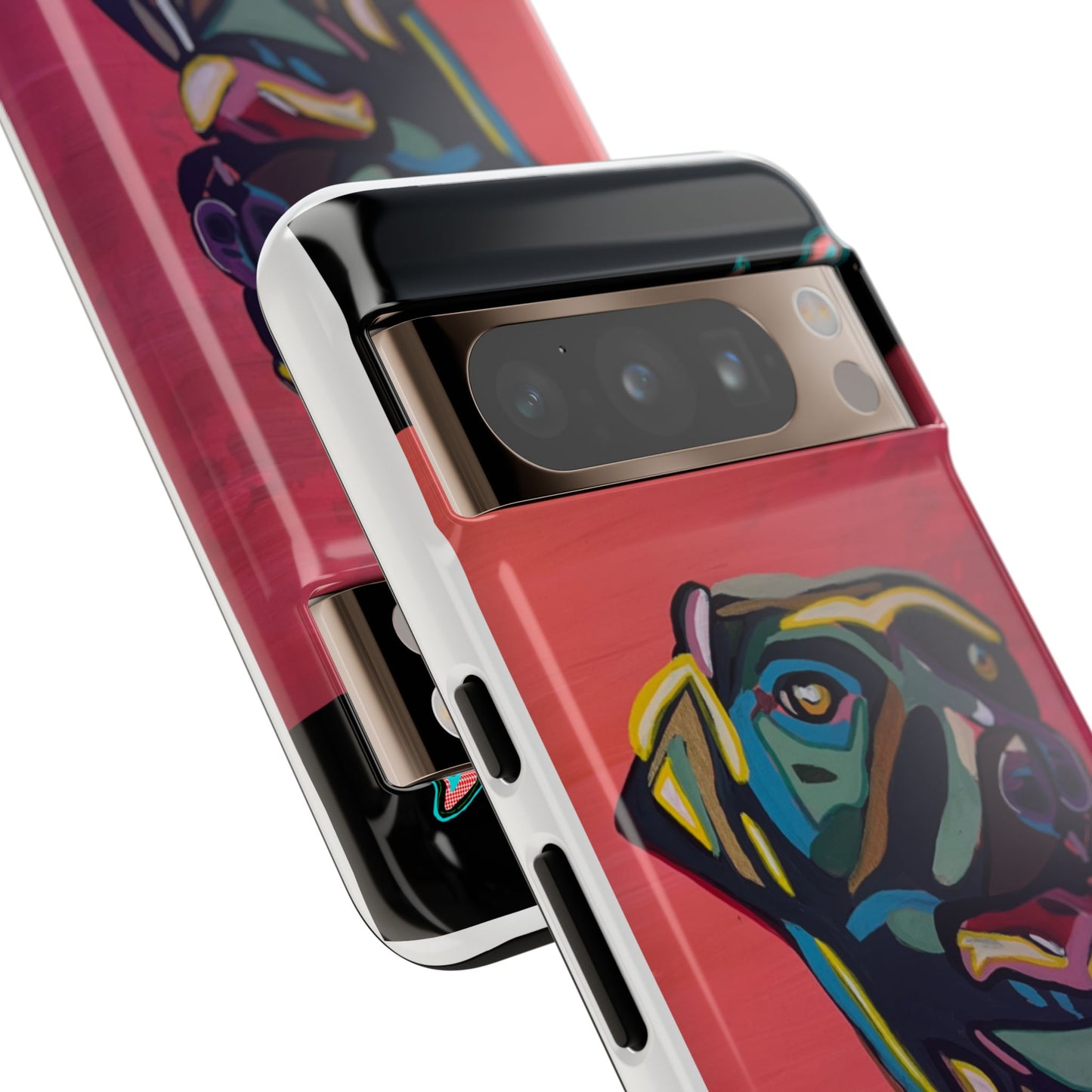 Colorful Pit LABRADOR Tough Phone Case — Vibrant Pop Art Dog Design