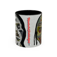 3 amigos2.0 Zombie Skull Coffee Mug — Spooky Horror Accent Mug (11/15 oz)