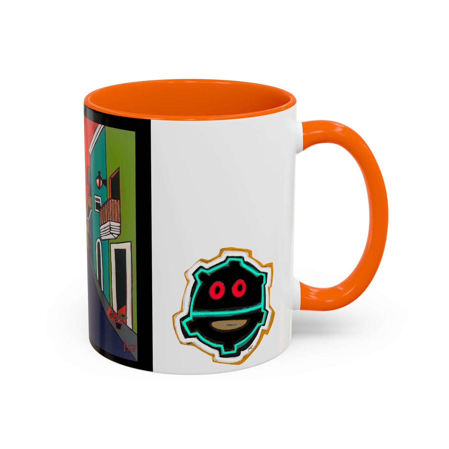 SAN JUAN.  Colorful Street Art Coffee Mug — Vibrant Alleyway & Playful Emblem Accent Mug
