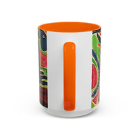 AFTER LIFE2.0  Abstract Neon Doodle Coffee Mug — Colorful Surreal Art Accent Mug (11/15oz)