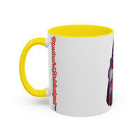 Edgy 3x  Horror Face Accent Coffee Mug (11/15oz) — 'ANAL 3X' Graphic