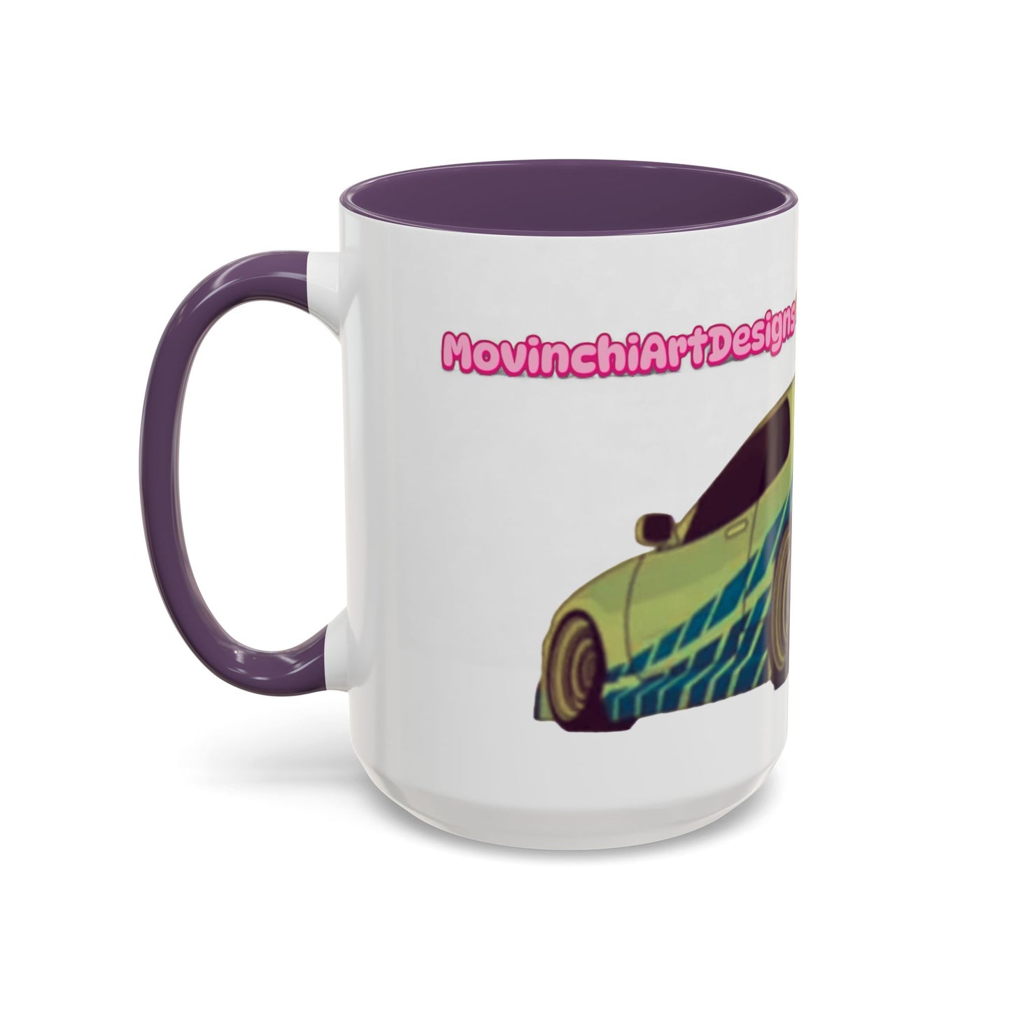 R34  Racing Skyline Accent Coffee Mug — Fast Car Drift Design (11/15oz)