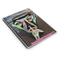 SILENCE.  Abstract Face Spiral Notebook — MovinchiArtDesigns Ruled Journal