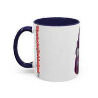 Edgy 3x  Horror Face Accent Coffee Mug (11/15oz) — 'ANAL 3X' Graphic