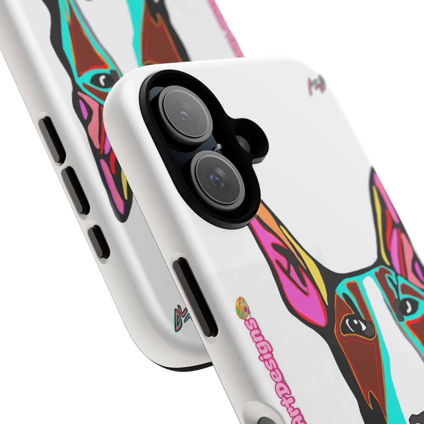 MR Bull Terrier Phone Case — Colorful Pop Art Tough Cases for Dog Lovers