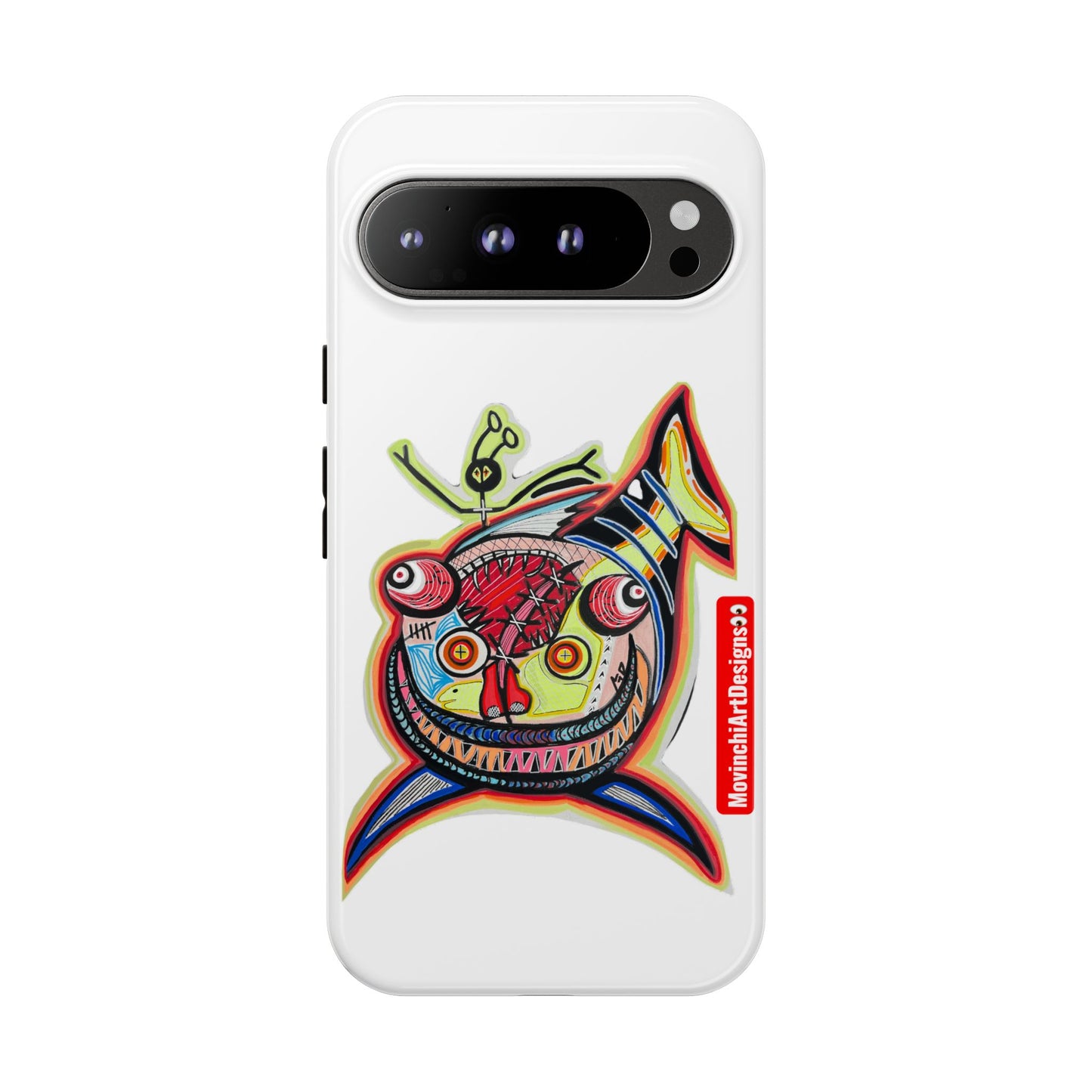 Phone Case — Colorful Abstract PARASITE  Fish Art Tough Cases
