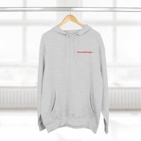HEART ATTACK  Abstract Psyche Hoodie — Colorful Three-Panel Back Art Fleece Hoodie