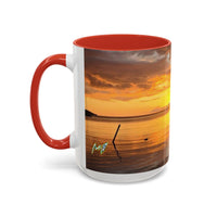 Sunset Harbor Coffee Mug — Golden Beach Sunrise Accent Mug (11/15oz)