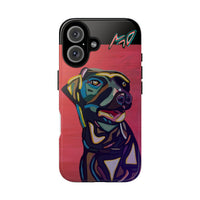 Colorful Pit LABRADOR Tough Phone Case — Vibrant Pop Art Dog Design