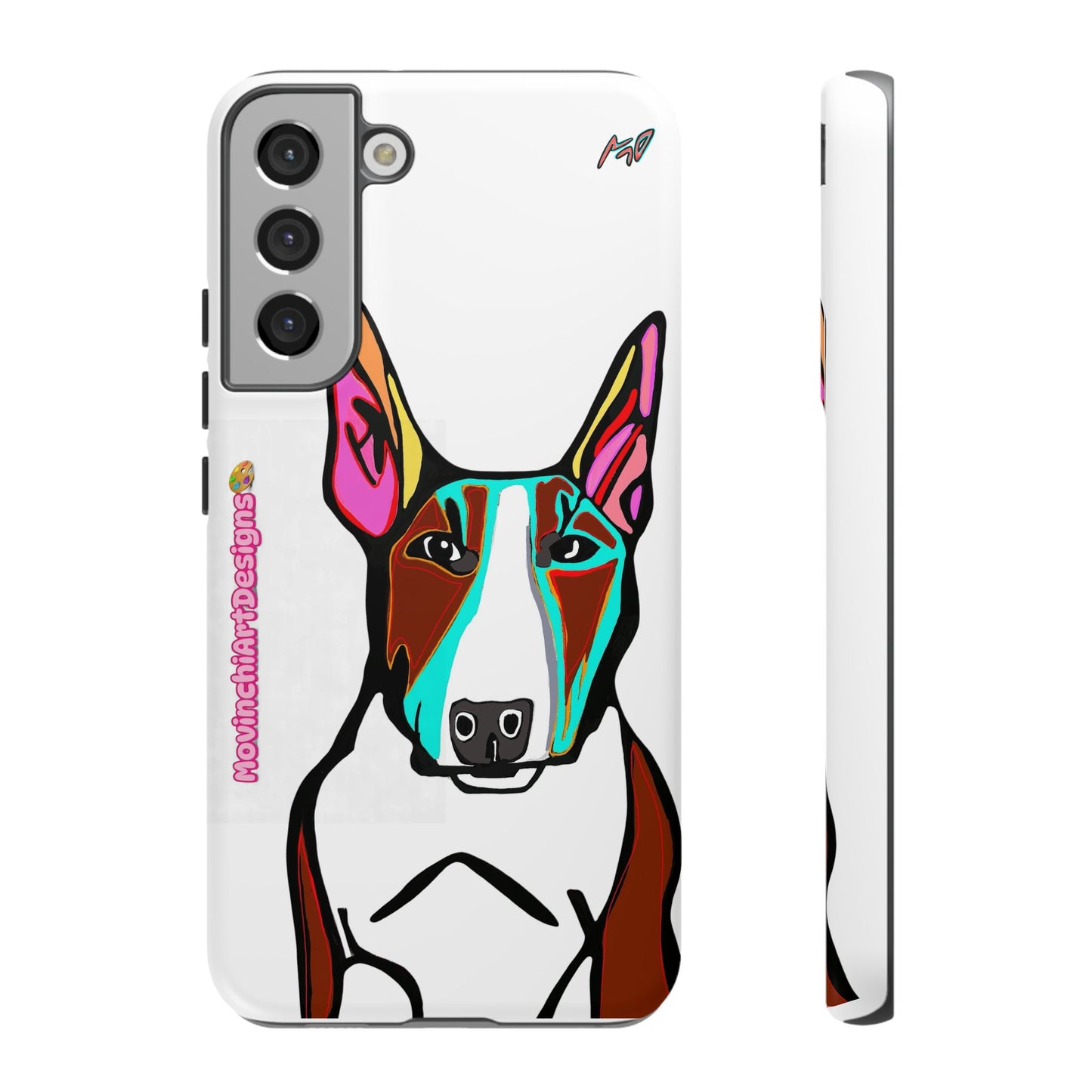 MR Bull Terrier Phone Case — Colorful Pop Art Tough Cases for Dog Lovers
