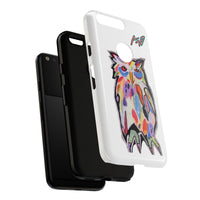 Colorful Owl Phone Case — Artistic Owl Illustration Tough Case