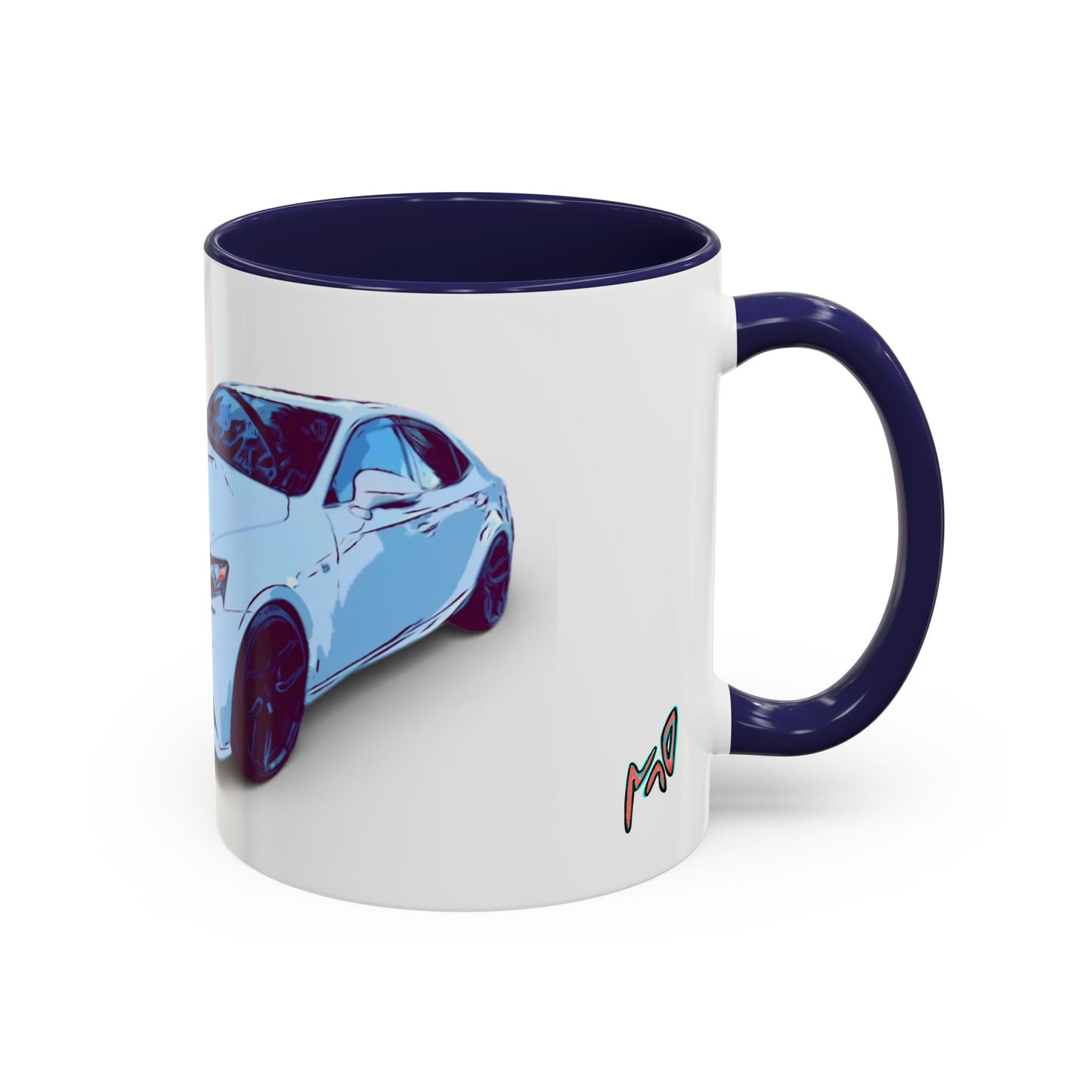 IS300 Car Lover Accent Coffee Mug – White Sports Sedan Design (11oz & 15oz)