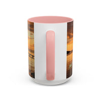 Sunset Harbor Coffee Mug — Golden Beach Sunrise Accent Mug (11/15oz)