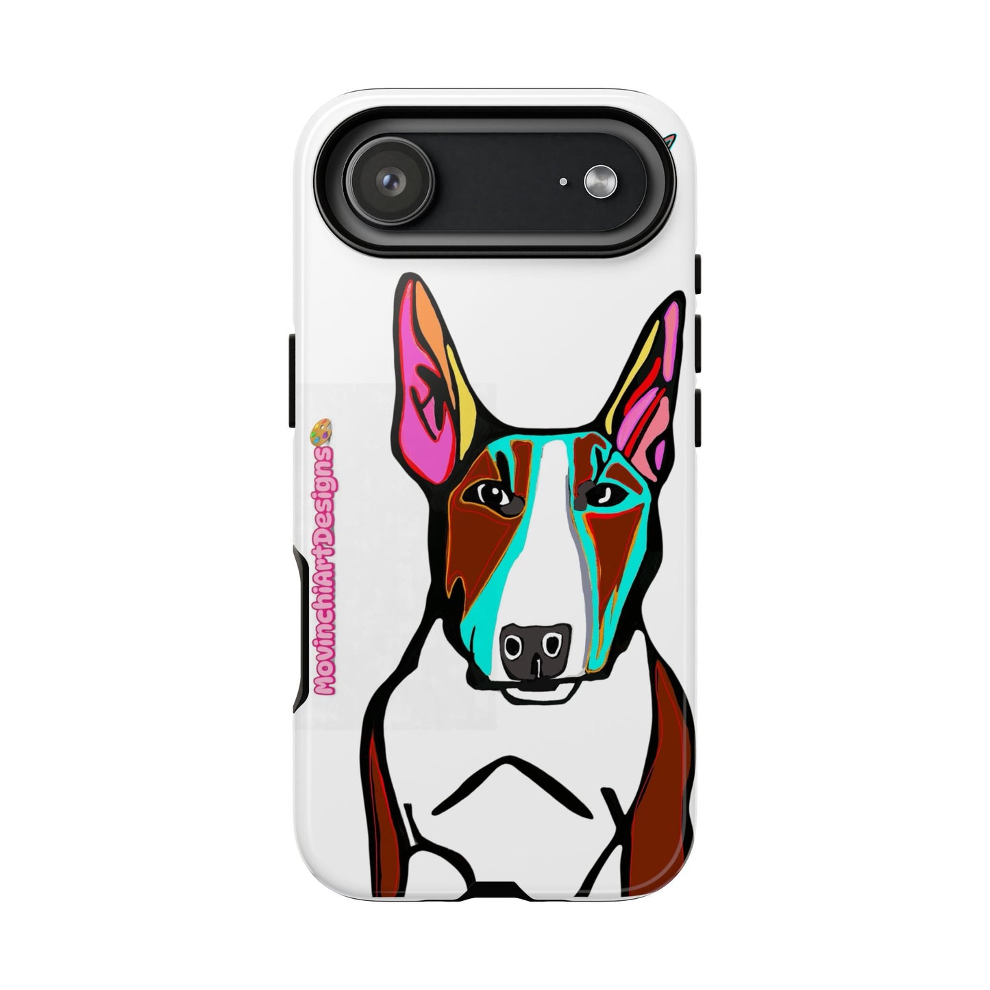 MR Bull Terrier Phone Case — Colorful Pop Art Tough Cases for Dog Lovers