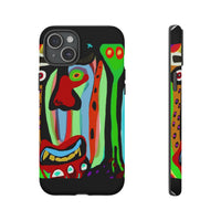 CRAZY.   Tribal Face Phone Case — Colorful Modern Art iPhone Cover