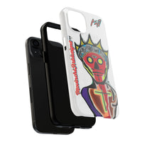 Artistic Crown KING GRAY  Skull Tough Phone Case — Colorful Abstract Guardian Design