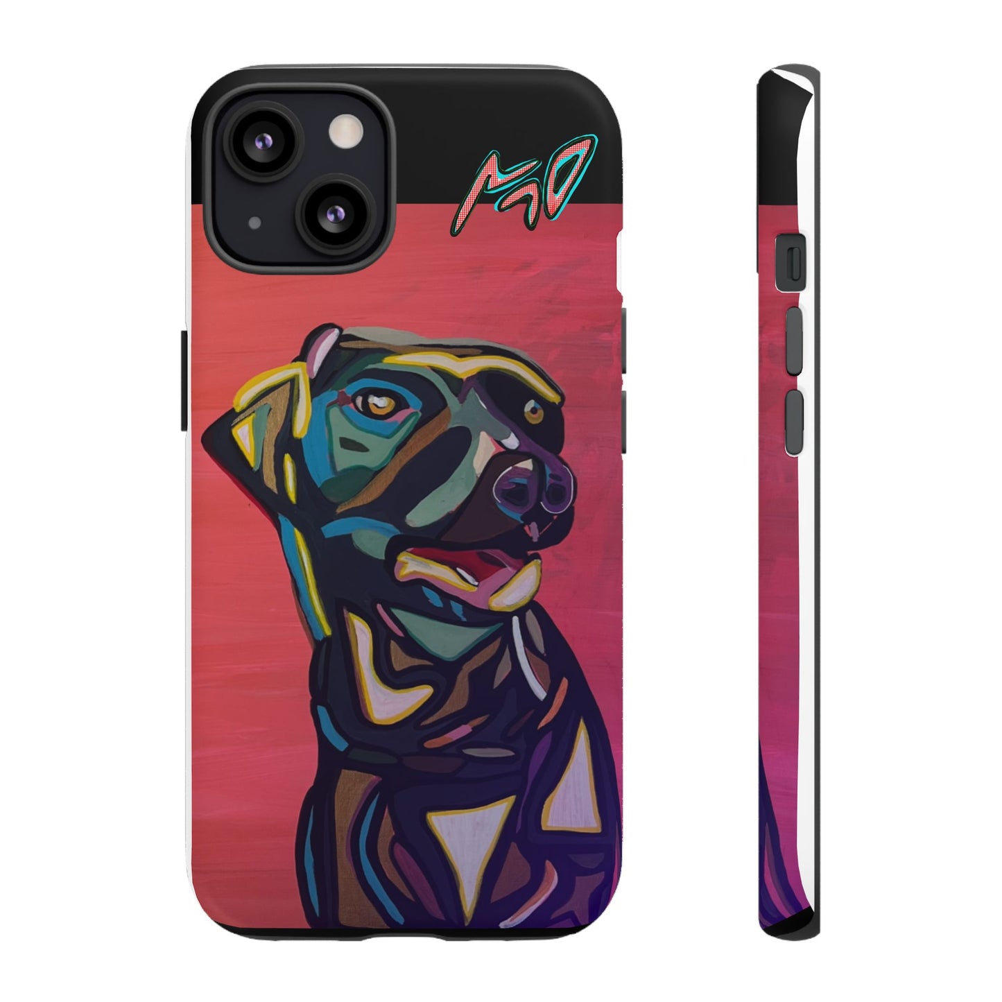 Colorful Pit LABRADOR Tough Phone Case — Vibrant Pop Art Dog Design