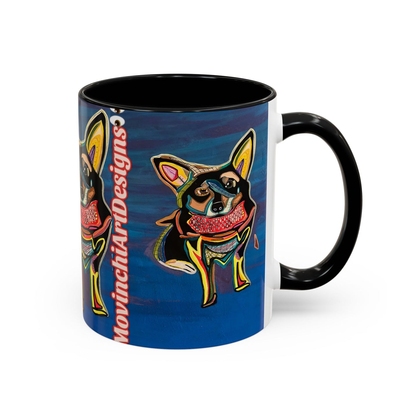 Chihuahua Art Coffee Mug – Colorful Pop‑Art Dog Accent Mug (11/15 oz)