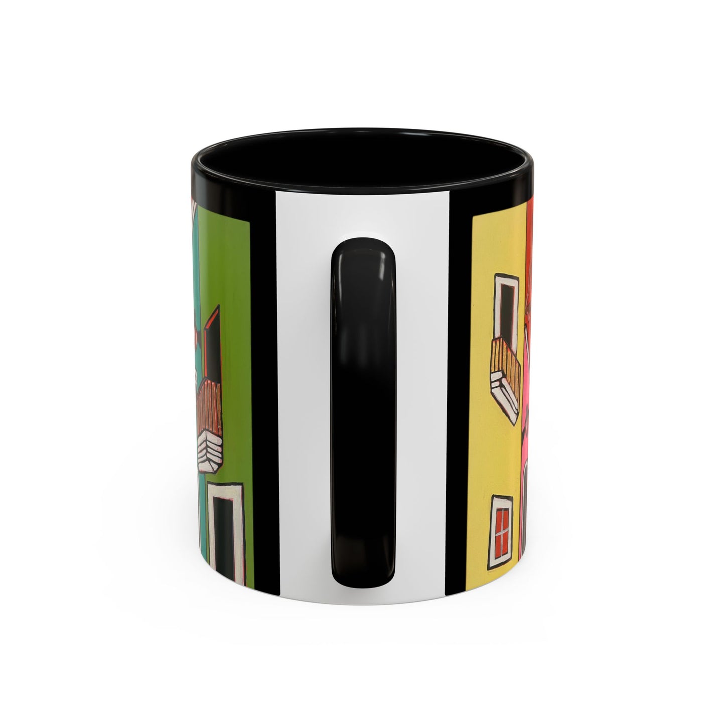 VIEJO SAN JUAN,  Colorful Cityscape Coffee Mug — Vibrant European Street Accent Mug