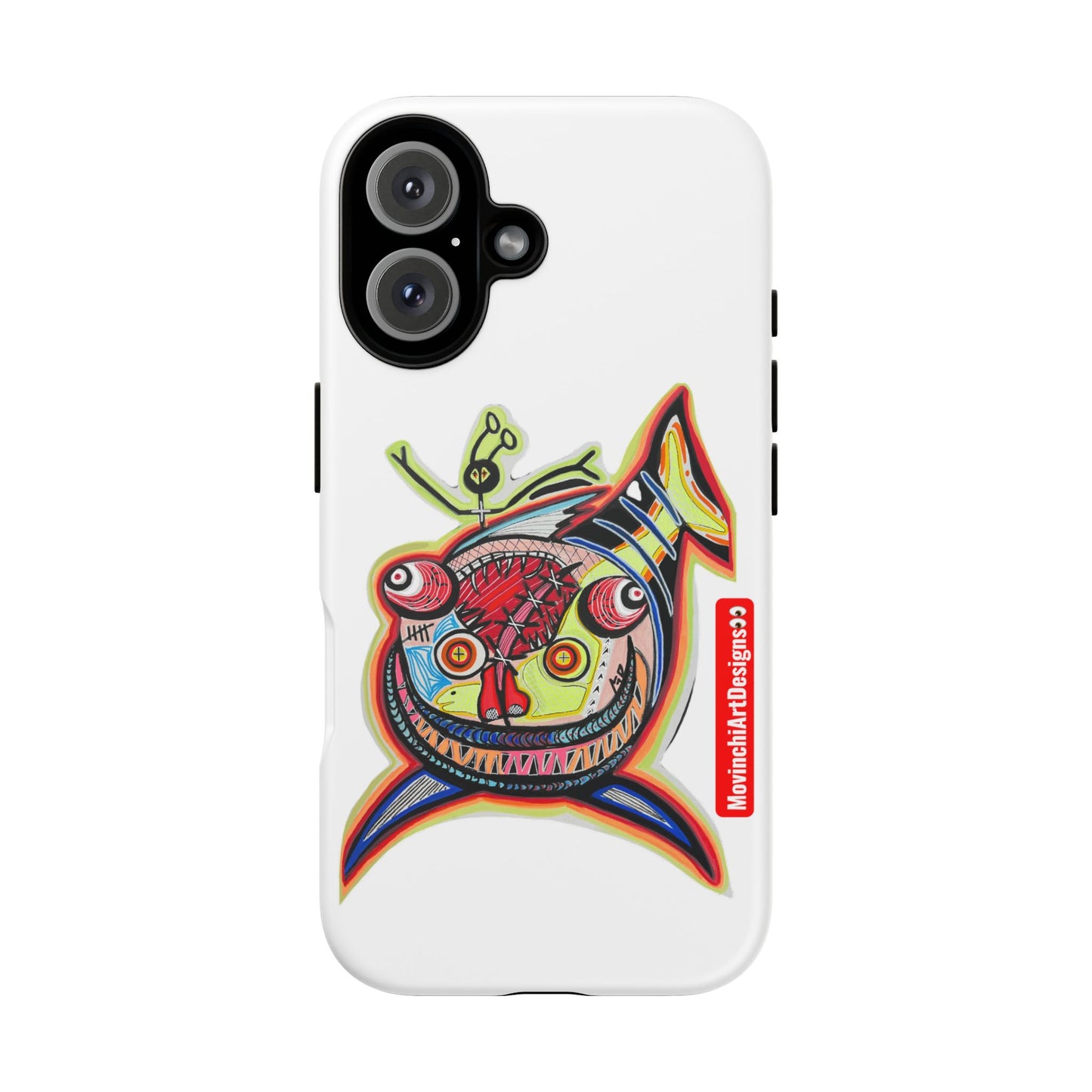 Phone Case — Colorful Abstract PARASITE  Fish Art Tough Cases