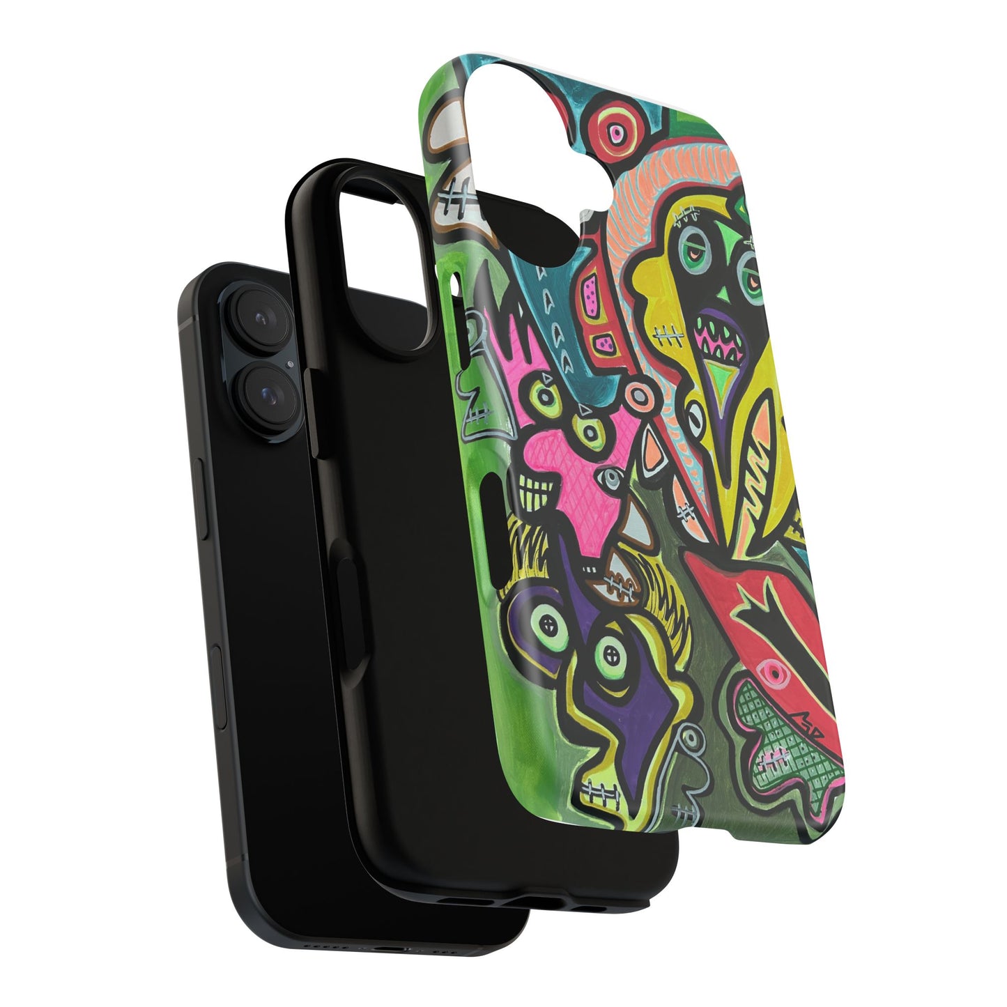 CONCERT  Abstract Graffiti Phone Case — Colorful Street Art Tough Cases