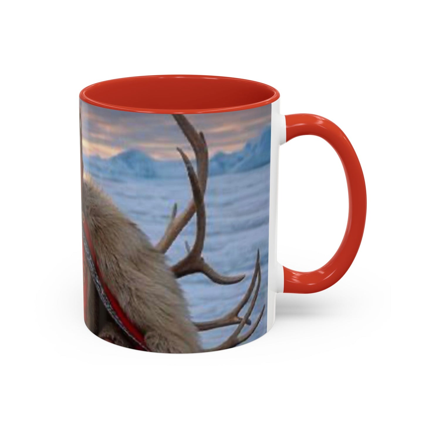 KING OF THE WORLD Royal Portrait Accent Coffee Mug – King in Fur Coat Design (11/15oz)