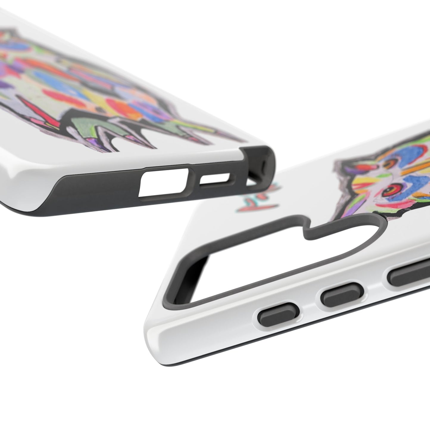 Colorful Owl Phone Case — Artistic Owl Illustration Tough Case