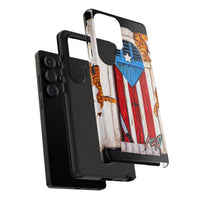 Puerto Rican Flag Phone Case - Rustic Coquí Door Design Tough Case