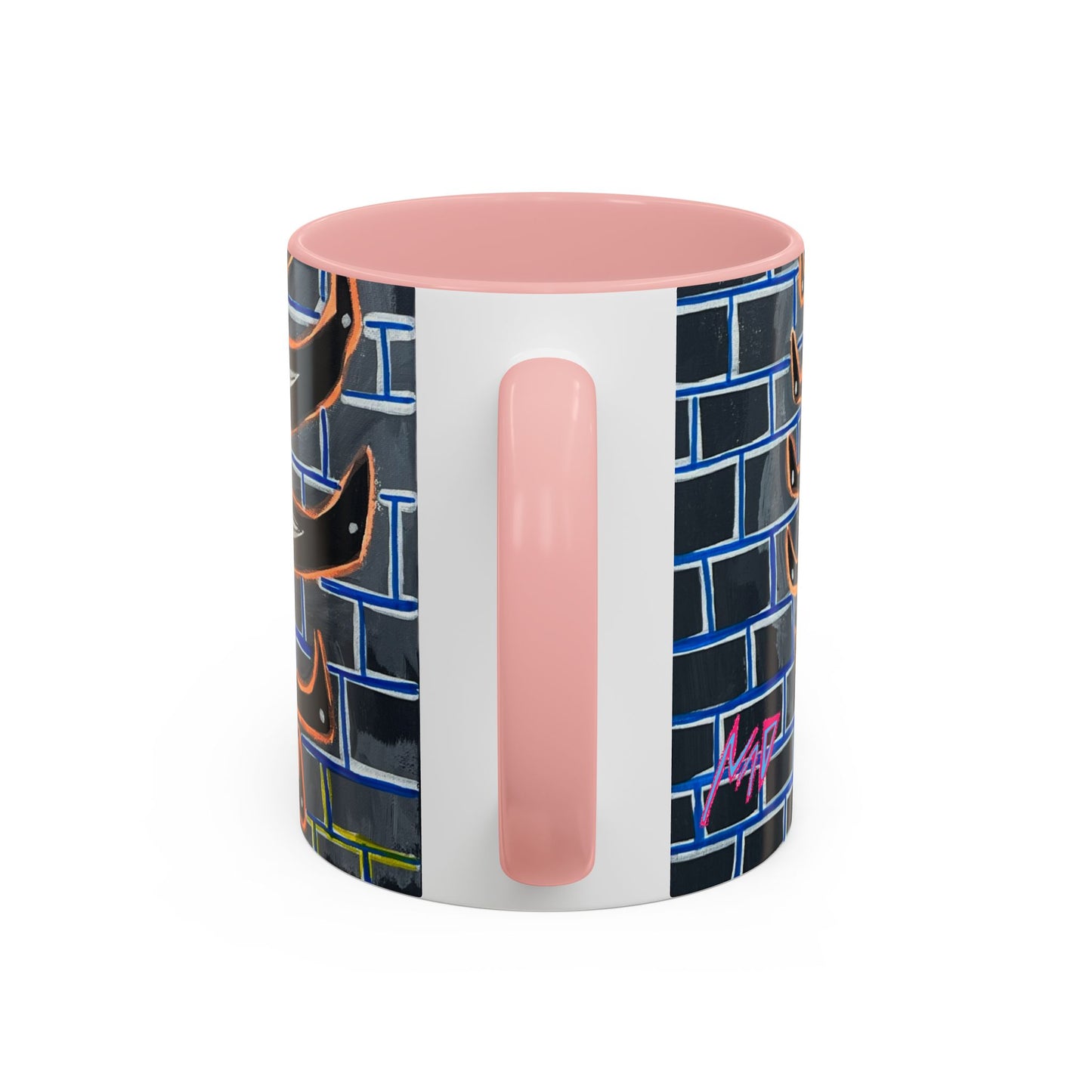 Abstract Street-Art Eye Coffee Mug — Colorful Graffiti Accent Mug (11/15 oz)