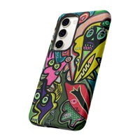 CONCERT  Abstract Graffiti Phone Case — Colorful Street Art Tough Cases