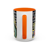 CHUPACABRAS.  Green Monster Art Coffee Mug — Spooky Neon Creature Accent Mug (11/15oz)