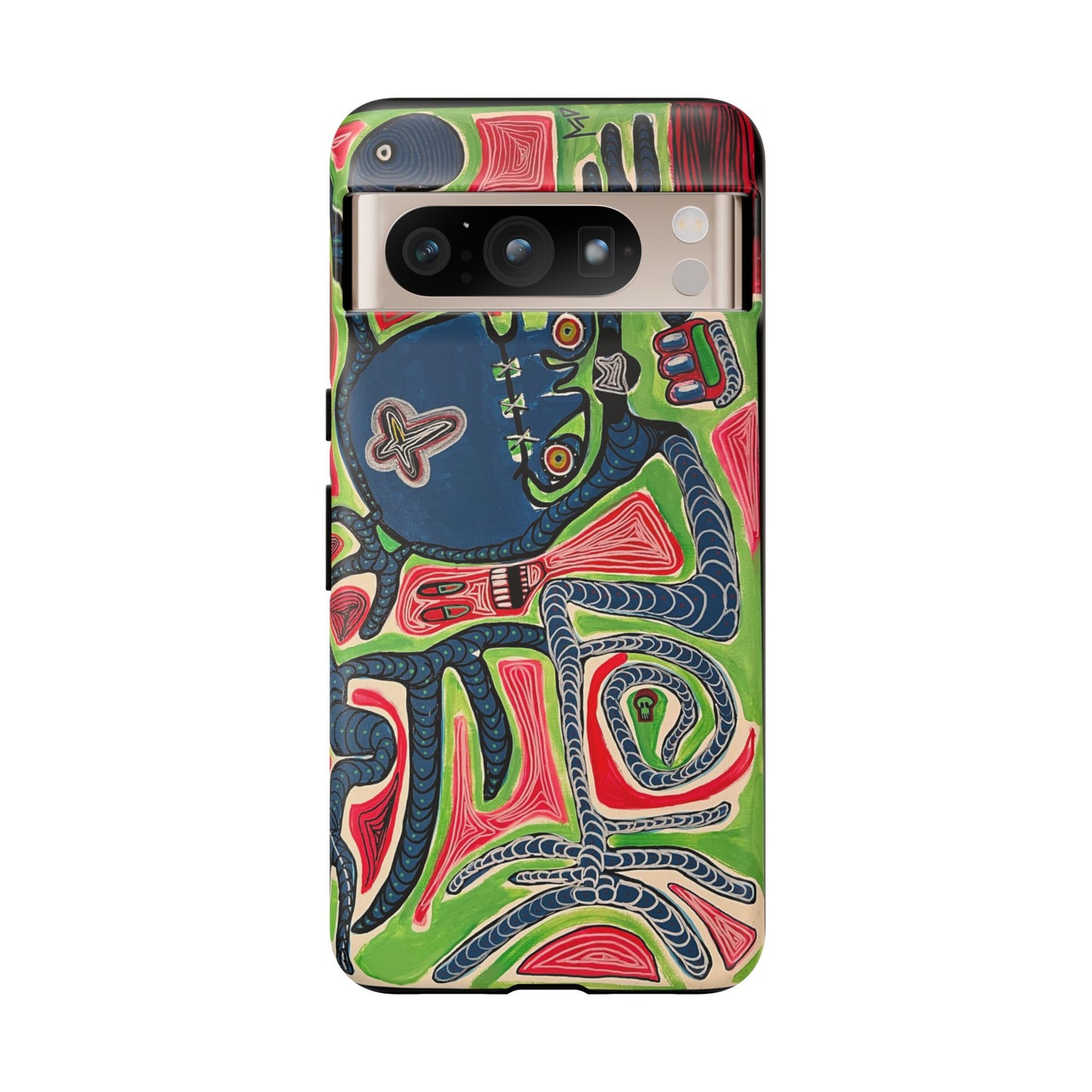 Abstract AFTERLIFE Phone Case — Bold Psychedelic Music Art