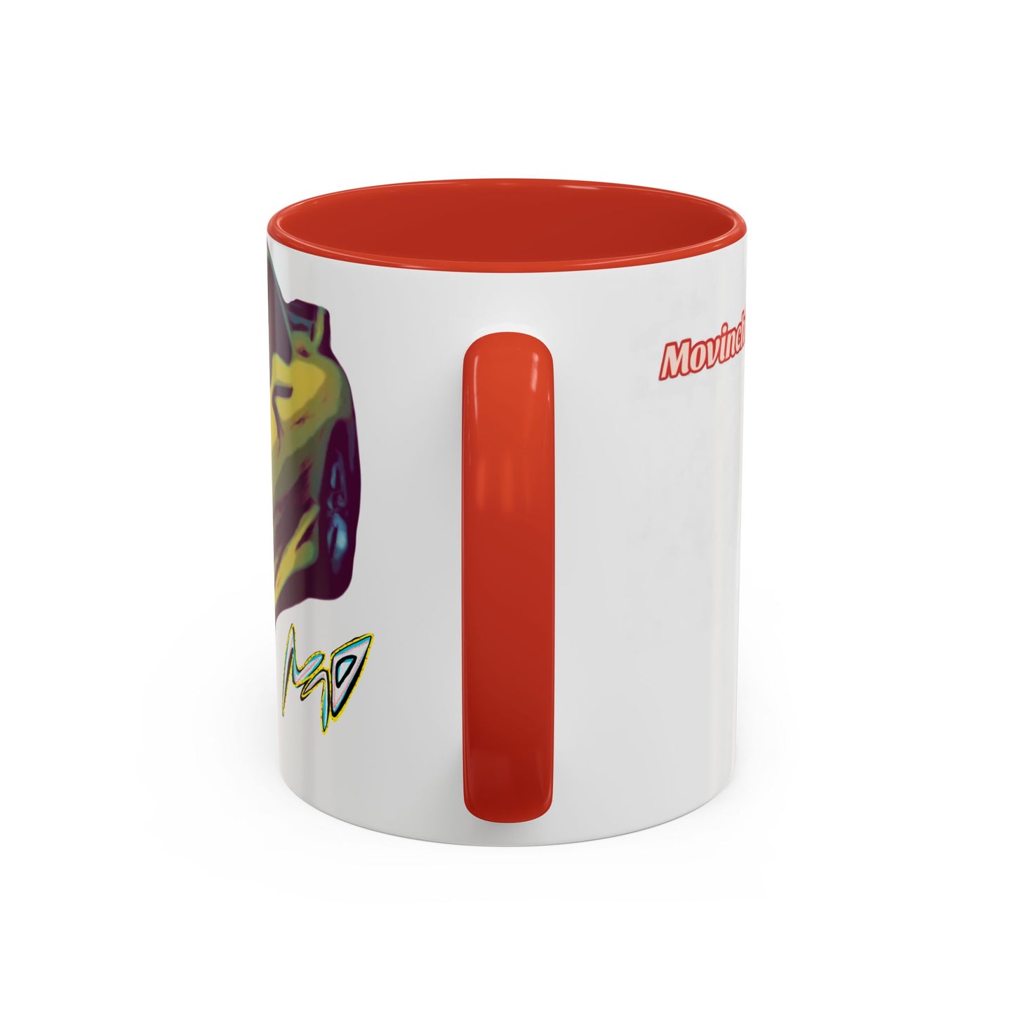 RX7  Coffee Mug — Yellow Sports Car Illustration Accent Mug