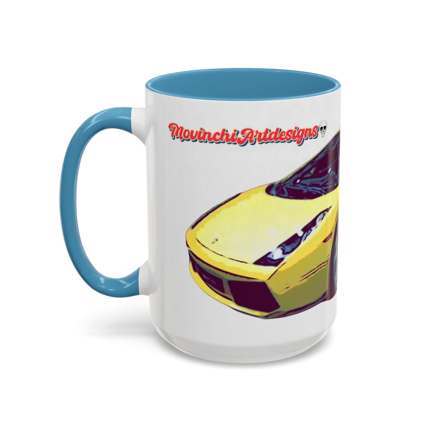 GALLARDO.  Sports Car Coffee Mug — Yellow Supercar Accent Mug (11/15oz)