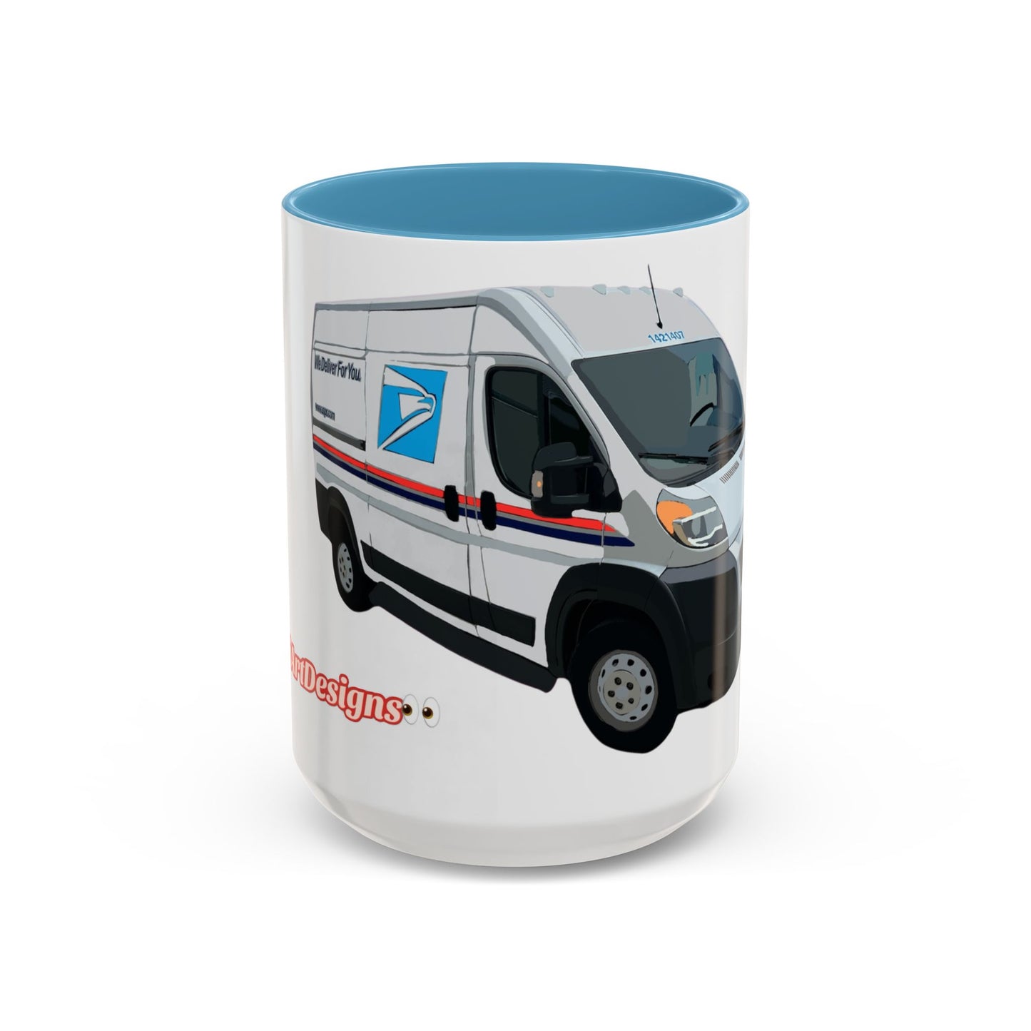 PROMASTER.  Coffee Mug — Postal Delivery Van Illustration