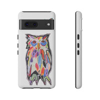 Colorful Owl Phone Case — Artistic Owl Illustration Tough Case