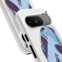 Melvin White Sports Car Phone Case - Retro Pop Art Supercar Protective Tough Case