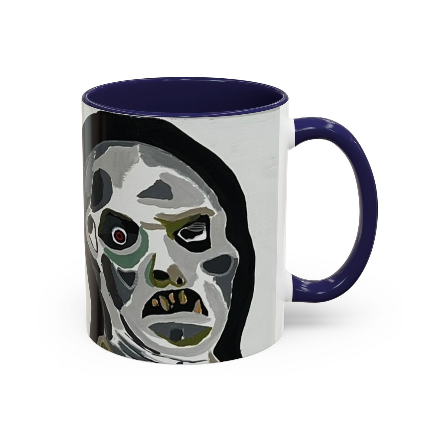 3 amigos Creepy Masked Faces Accent Coffee Mug – Horror Art 11/15oz