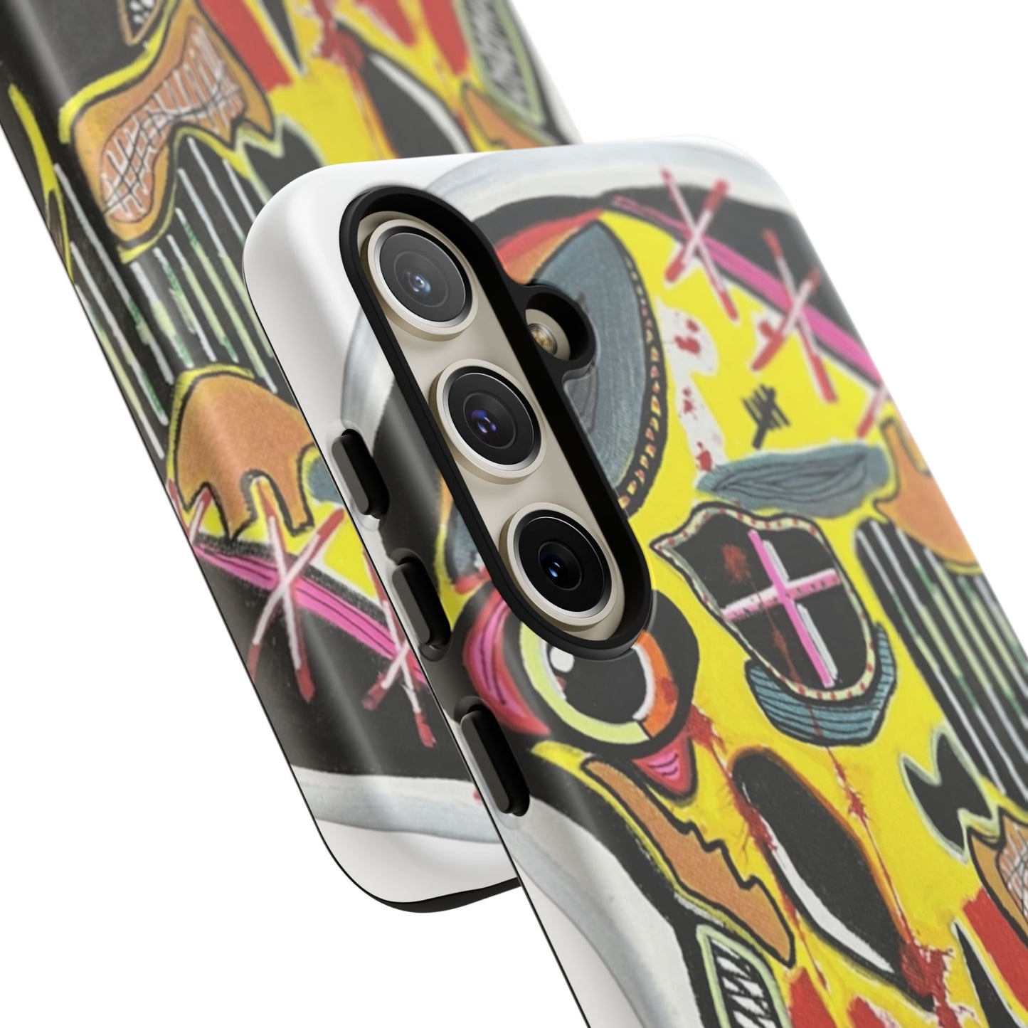 VINCENT.  Skull Riot Phone Case – Colorful Abstract Horror Art Protective Cover