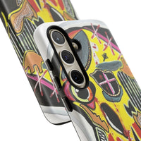 VINCENT.  Skull Riot Phone Case – Colorful Abstract Horror Art Protective Cover