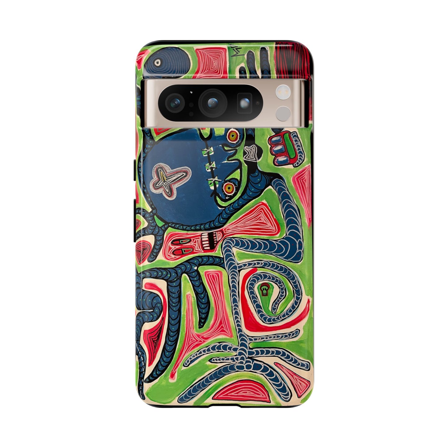 Abstract AFTERLIFE Phone Case — Bold Psychedelic Music Art
