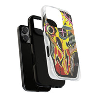 VINCENT.  Skull Riot Phone Case – Colorful Abstract Horror Art Protective Cover