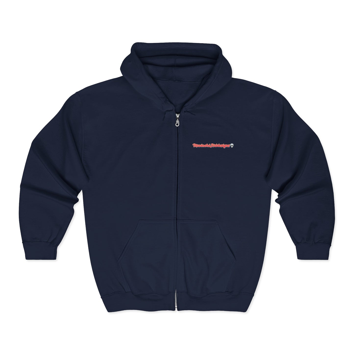 Full-Zip Hoodie with Colorful RYDER Art — Bold Graphic Zip-Up Sweatshirt