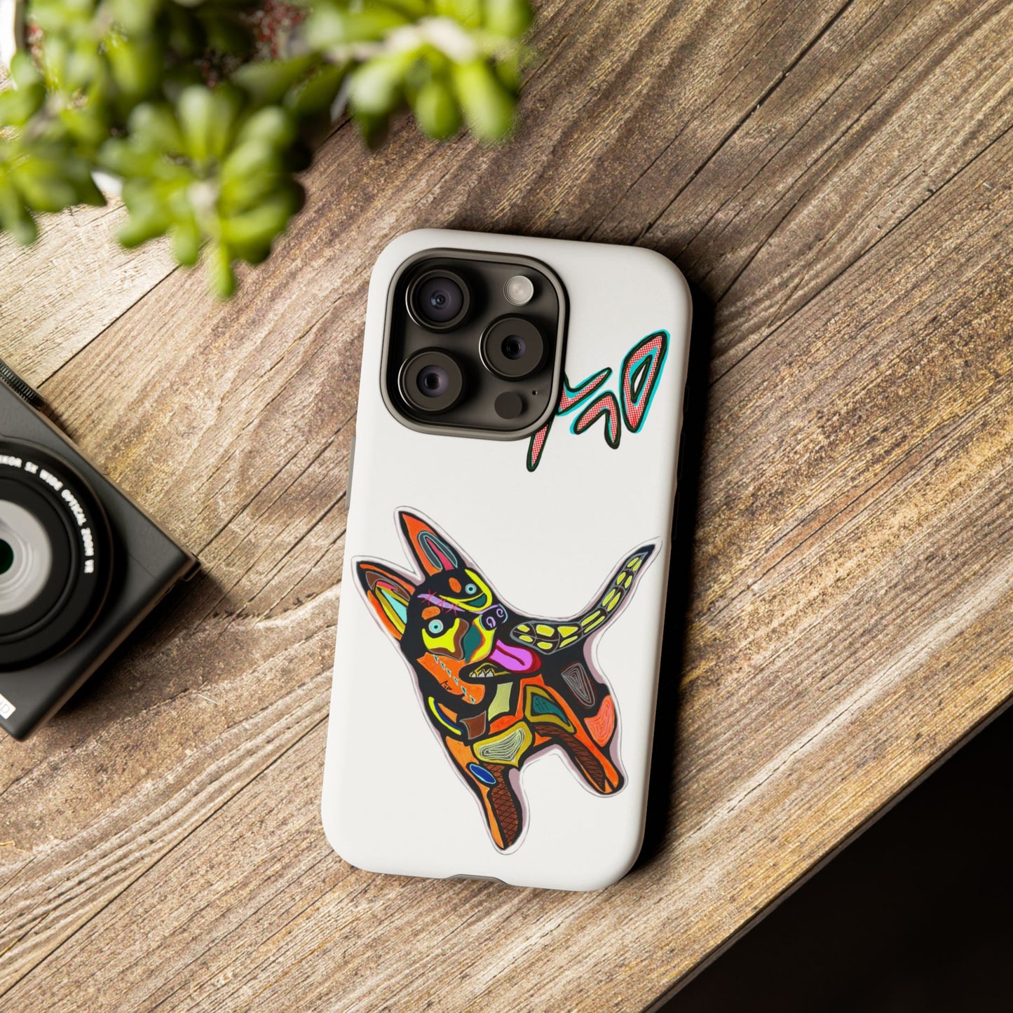 HUSKY  Colorful Abstract Dog Phone Case — 'MAD' Signature Protective Case