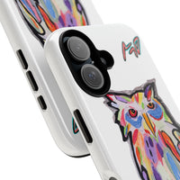 Colorful Owl Phone Case — Artistic Owl Illustration Tough Case