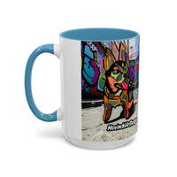 Colorful Pop Art Dog Accent Coffee Mug — Vibrant French Bulldog Design (11/15 oz)