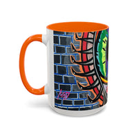 Abstract Street-Art Eye Coffee Mug — Colorful Graffiti Accent Mug (11/15 oz)